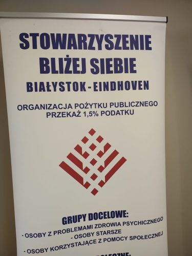 Baner Stowarzyszenie Bliżej Siebie Białystok - Eindhoven