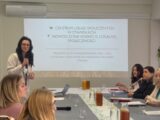 Prezentacja na temat funkcjonowania cus podczas wizyty studyjnej do Centrum Usług Społecznych w Stawiskach