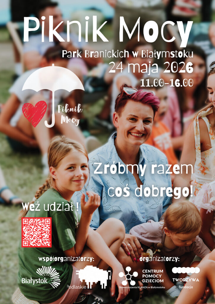 Plakat - Piknik Mocy, Park Branickich w Białymstoku, 24 maja 2026, 11:00-16:00